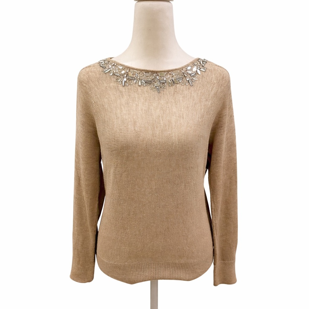 INC International Concepts Cream Sweater